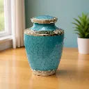 Mother of Pearl Aqua Adult Urn