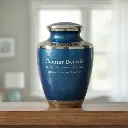 Mother of Pearl Blue Adult Urn